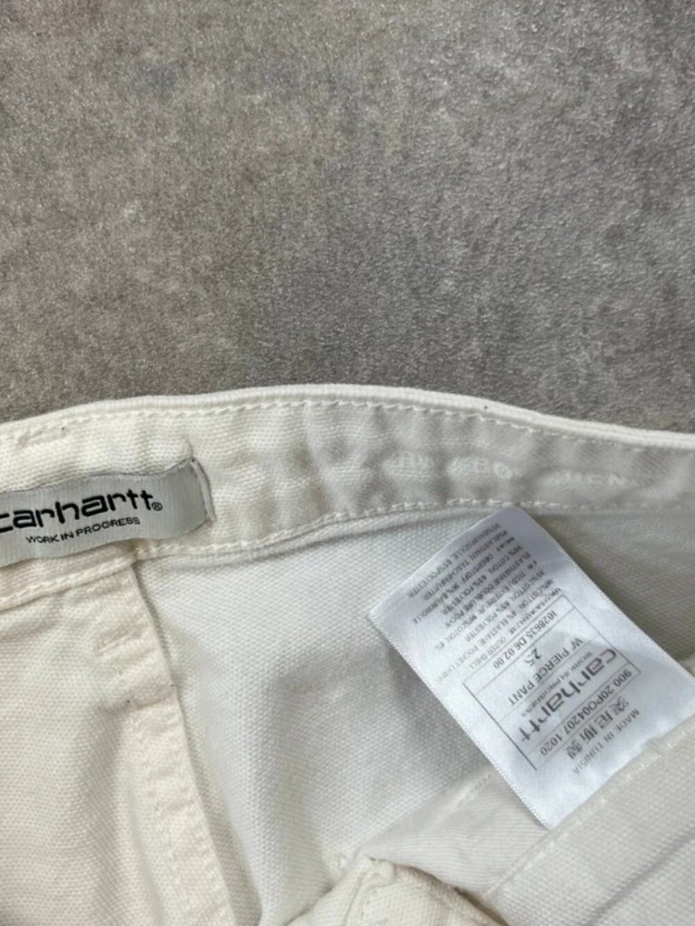 Carhartt Carpenter Workwear Cargo Trousers S - White - Picture 5 of 5